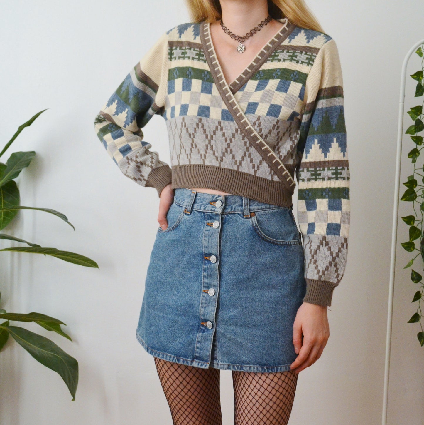 Wrap cardigan M