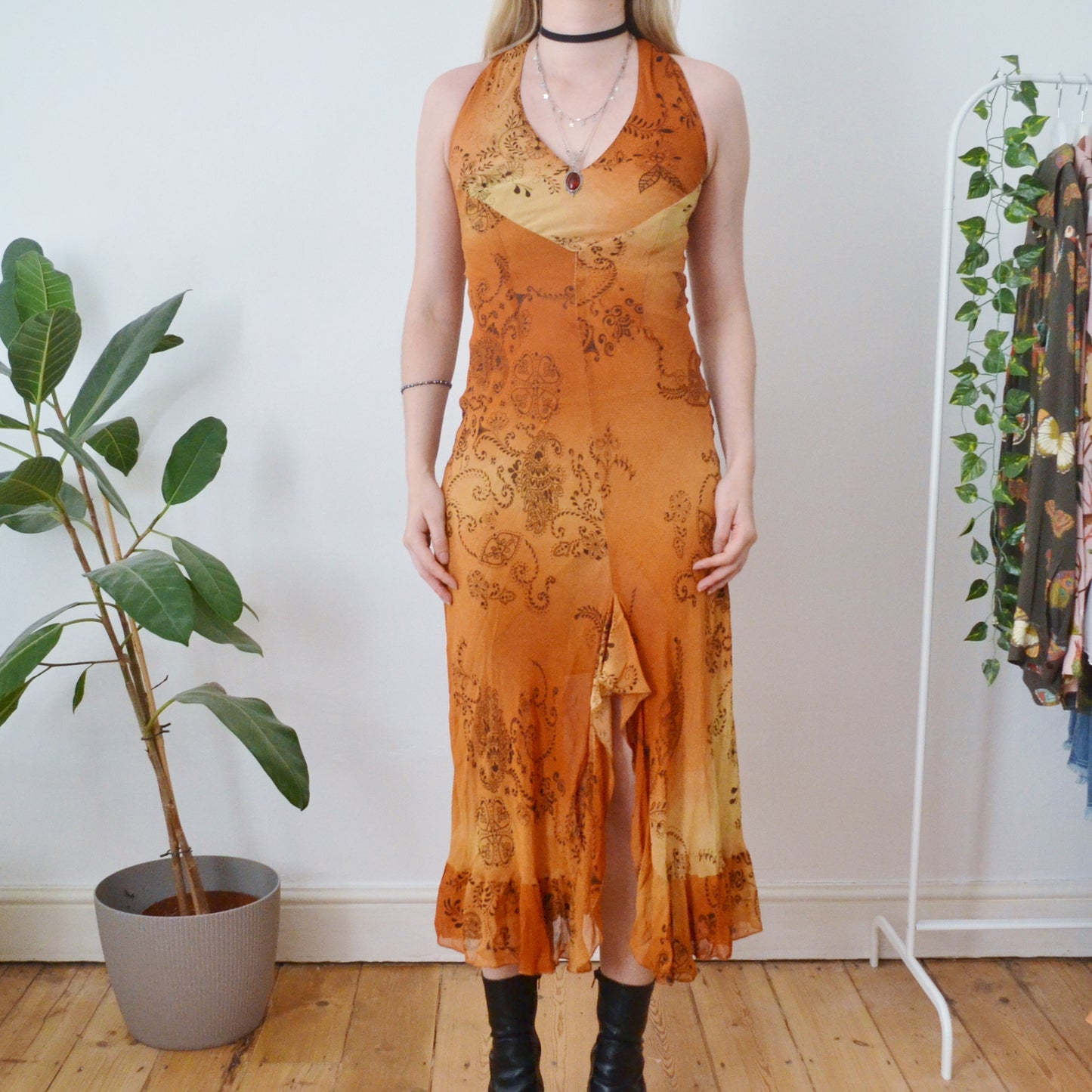 Vintage Boho Dress S