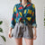 Vintage Abstract Shirt L