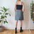 Vintage Khaki Denim Skirt M