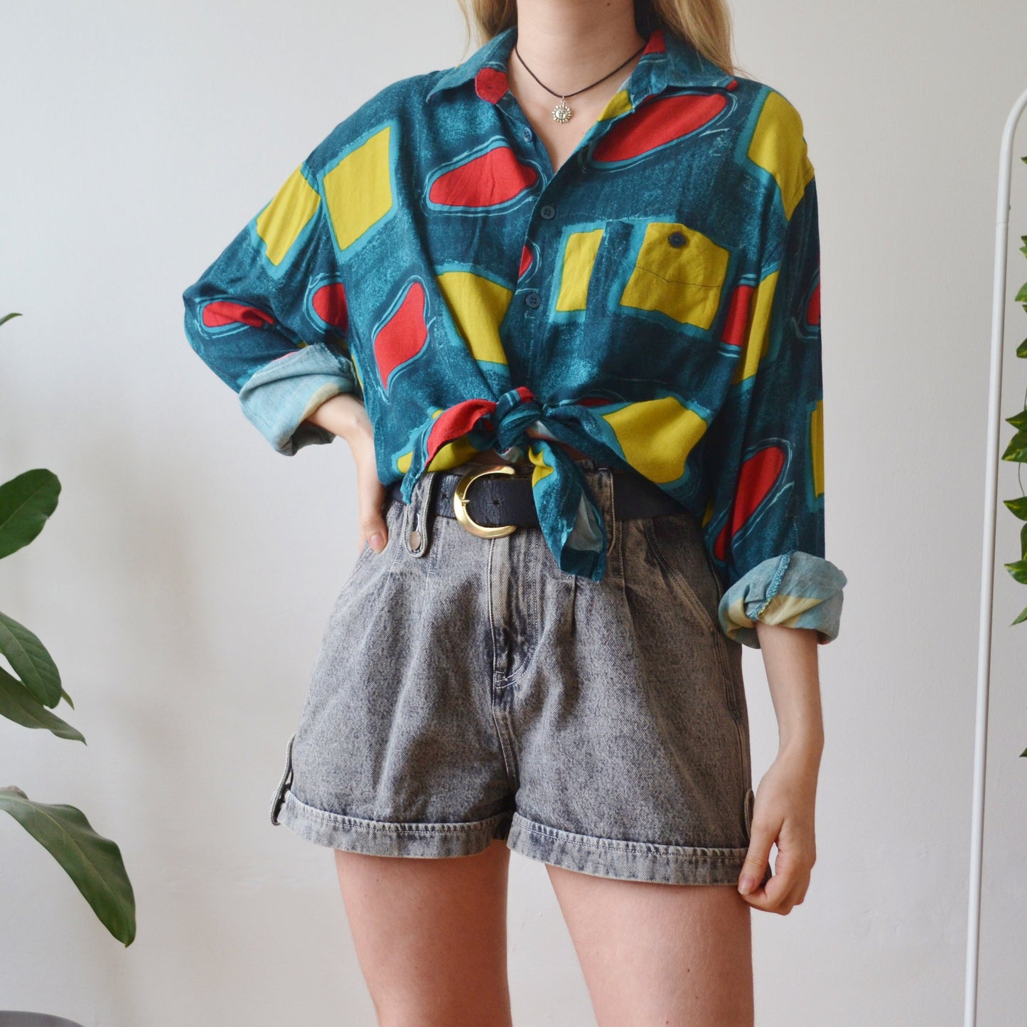 Vintage Abstract Shirt L