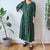 Vintage Green Folk Dress 16