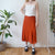 Rust Midi Skirt L