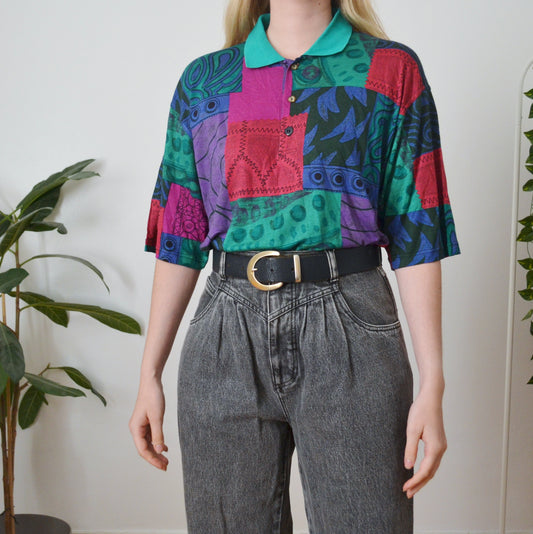 Vintage Patchwork Polo XL