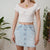 Denim mini skirt uk 10