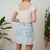 Denim mini skirt uk 10