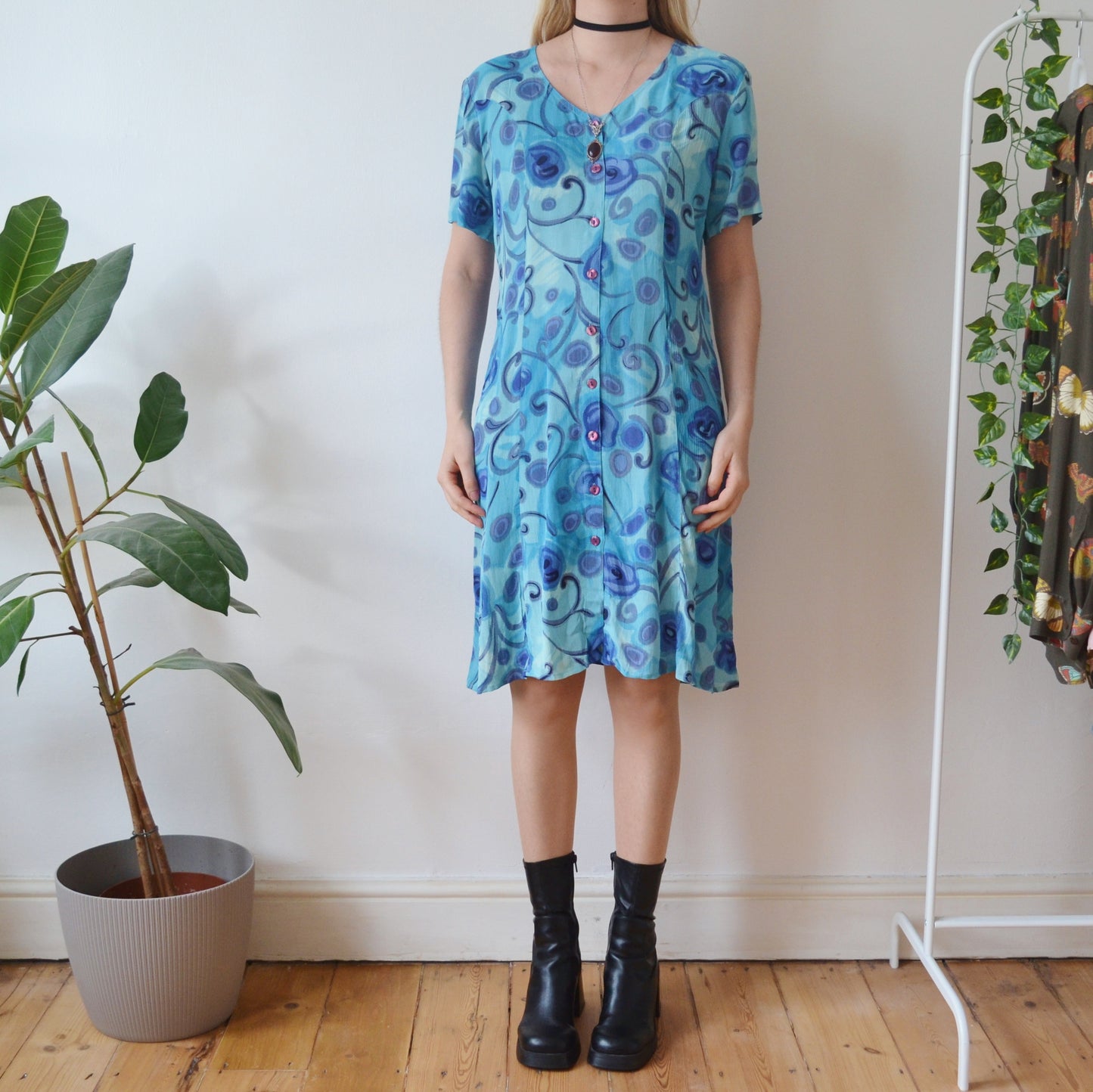 Vintage Swirl Dress S
