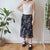 Vintage Black Midi Skirt M