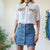 Beaded shirt M