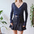 Vintage Navy Tie Up Cardi S