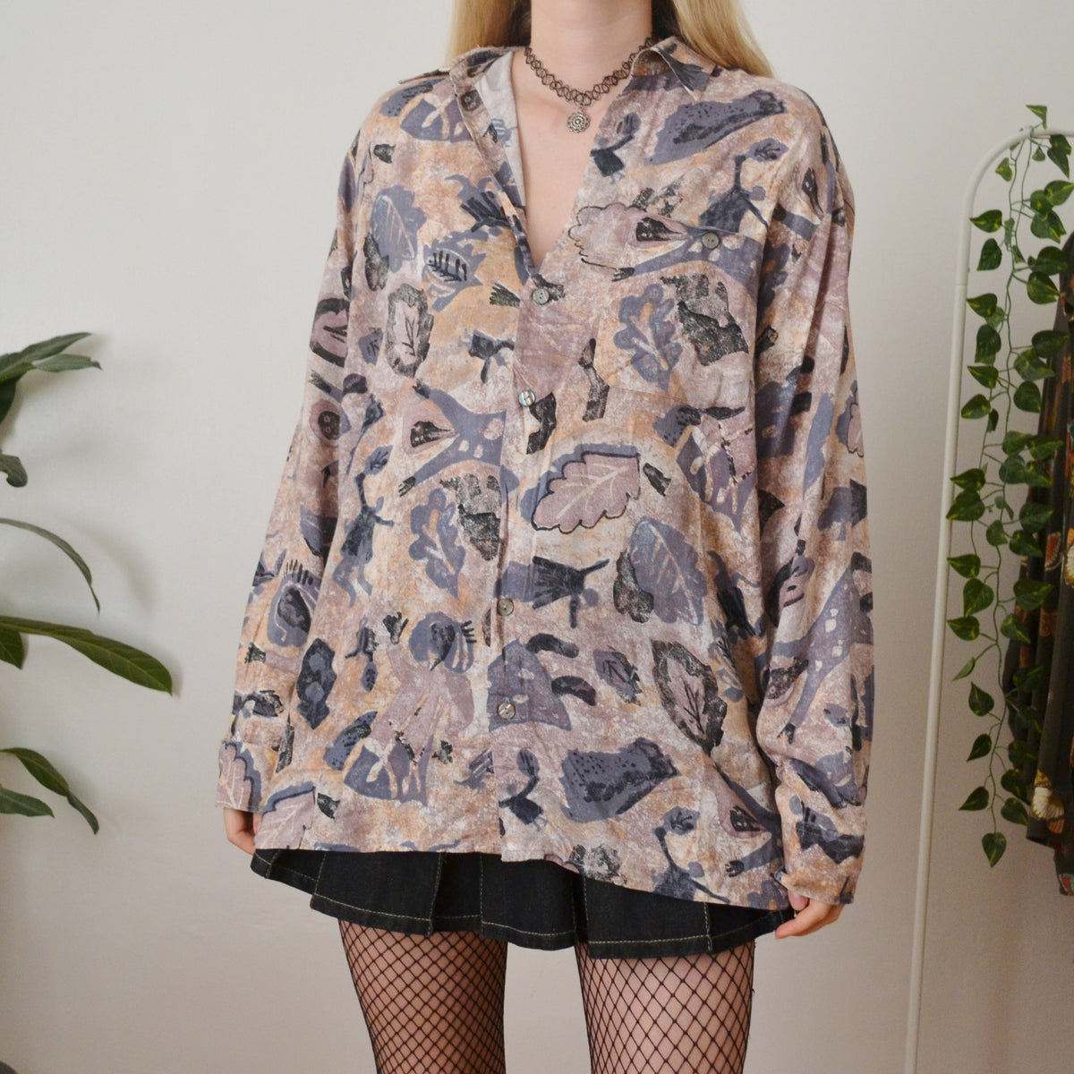 Vintage Abstract Shirt M