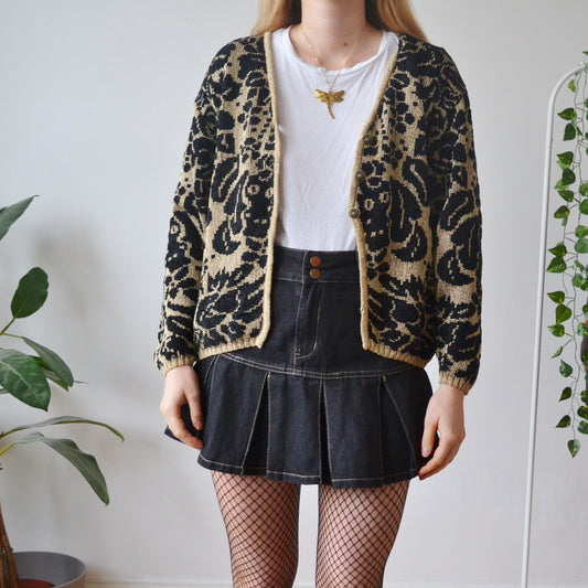 Gold cardigan M