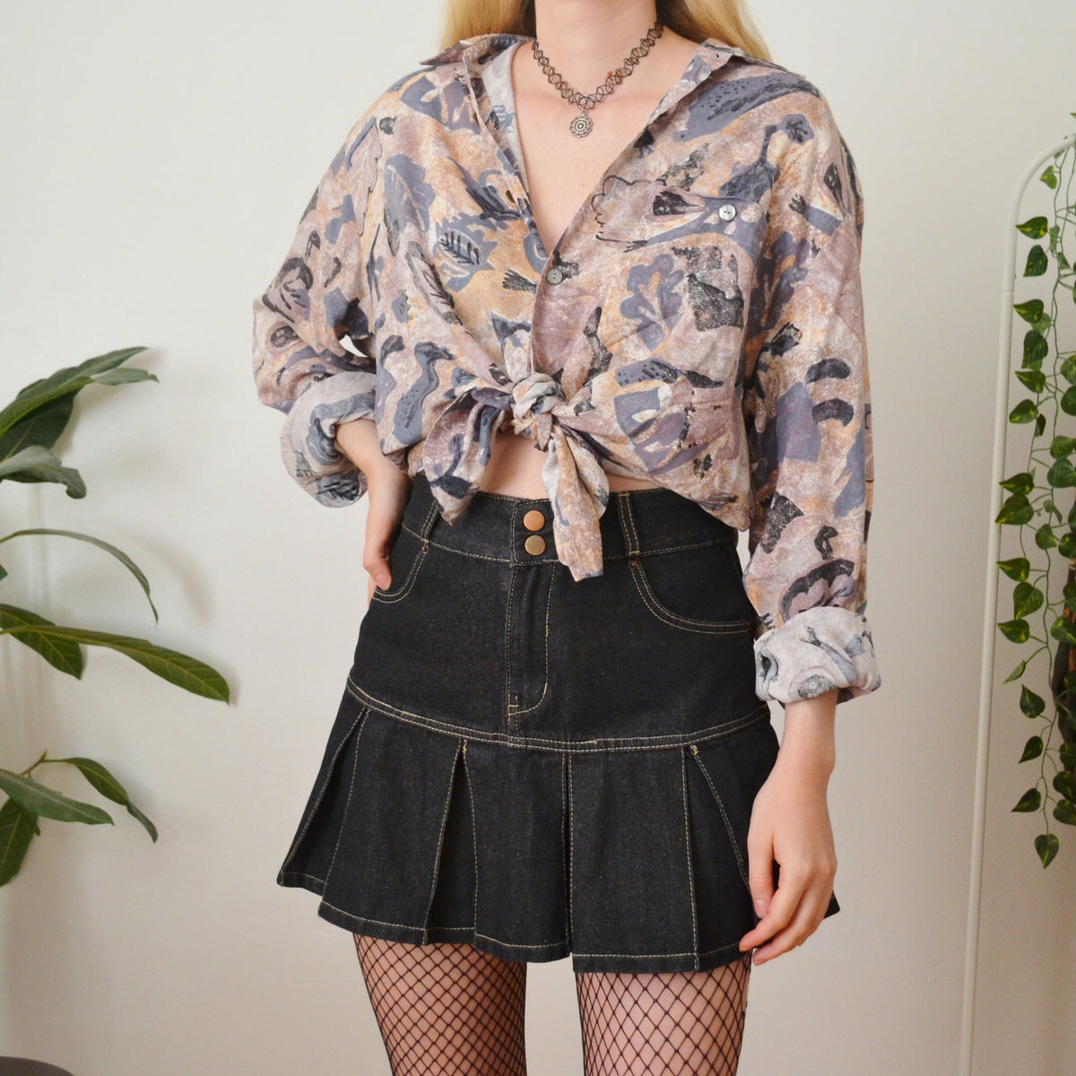 Vintage Abstract Shirt M