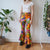Vintage Floral Flare Trousers M