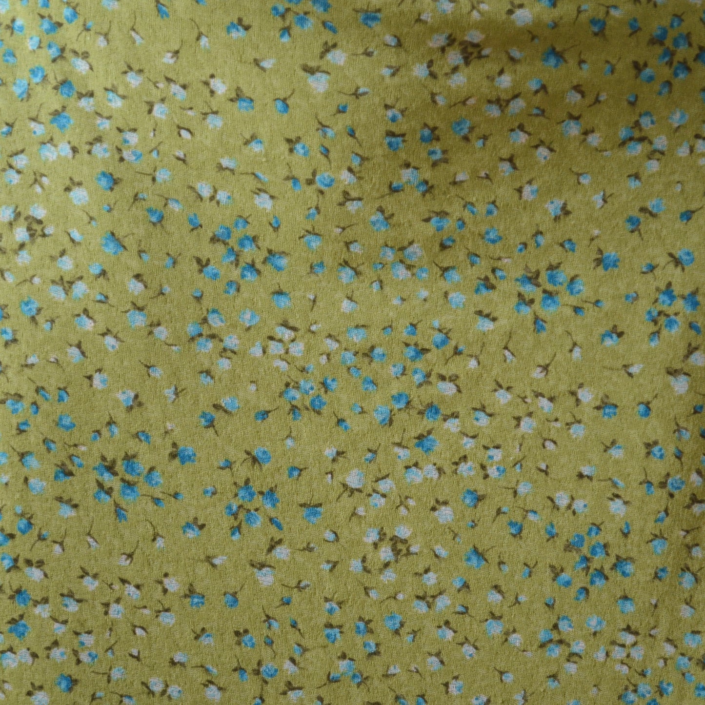 Vintage Green Floral Maxi Skirt XL