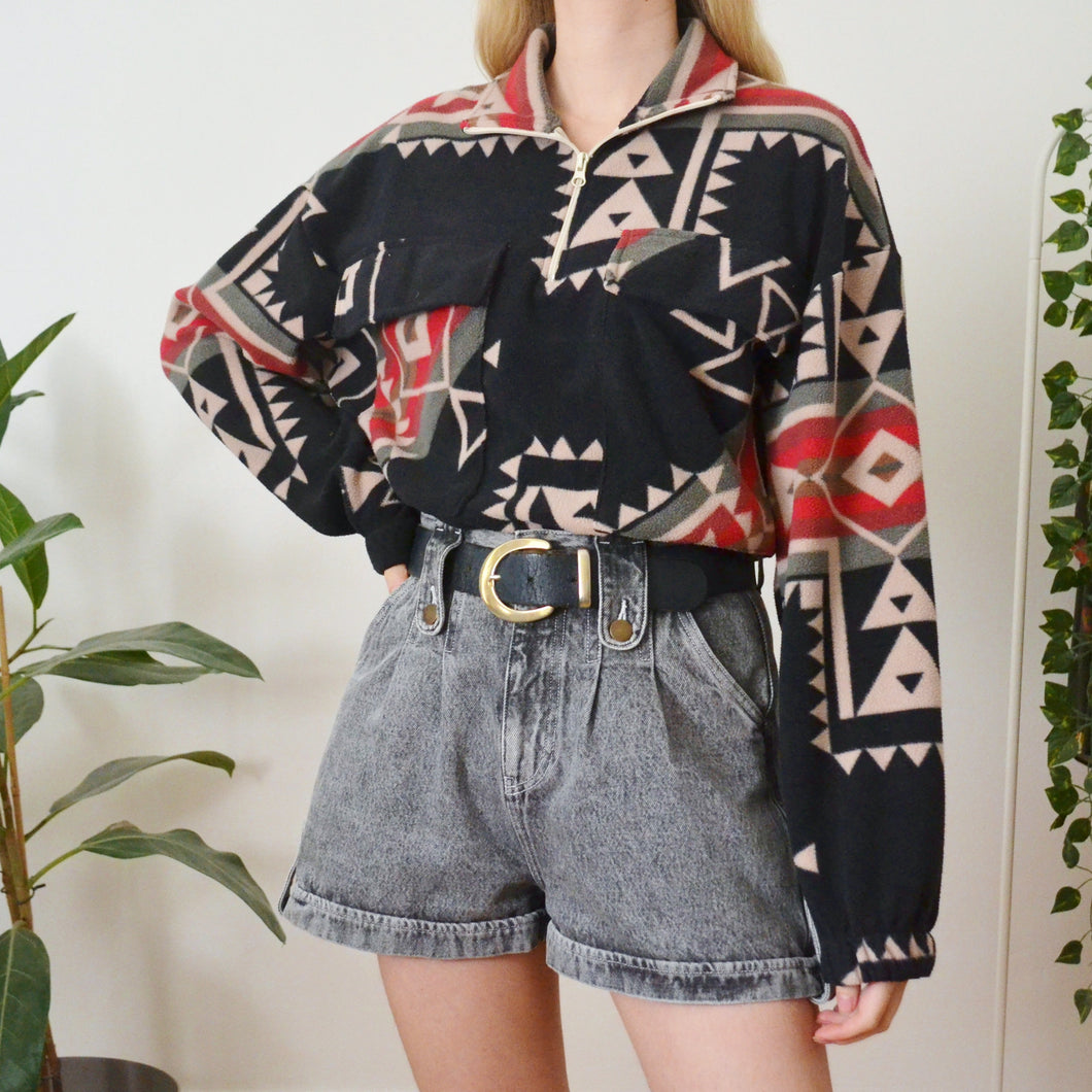Geometric fleece L
