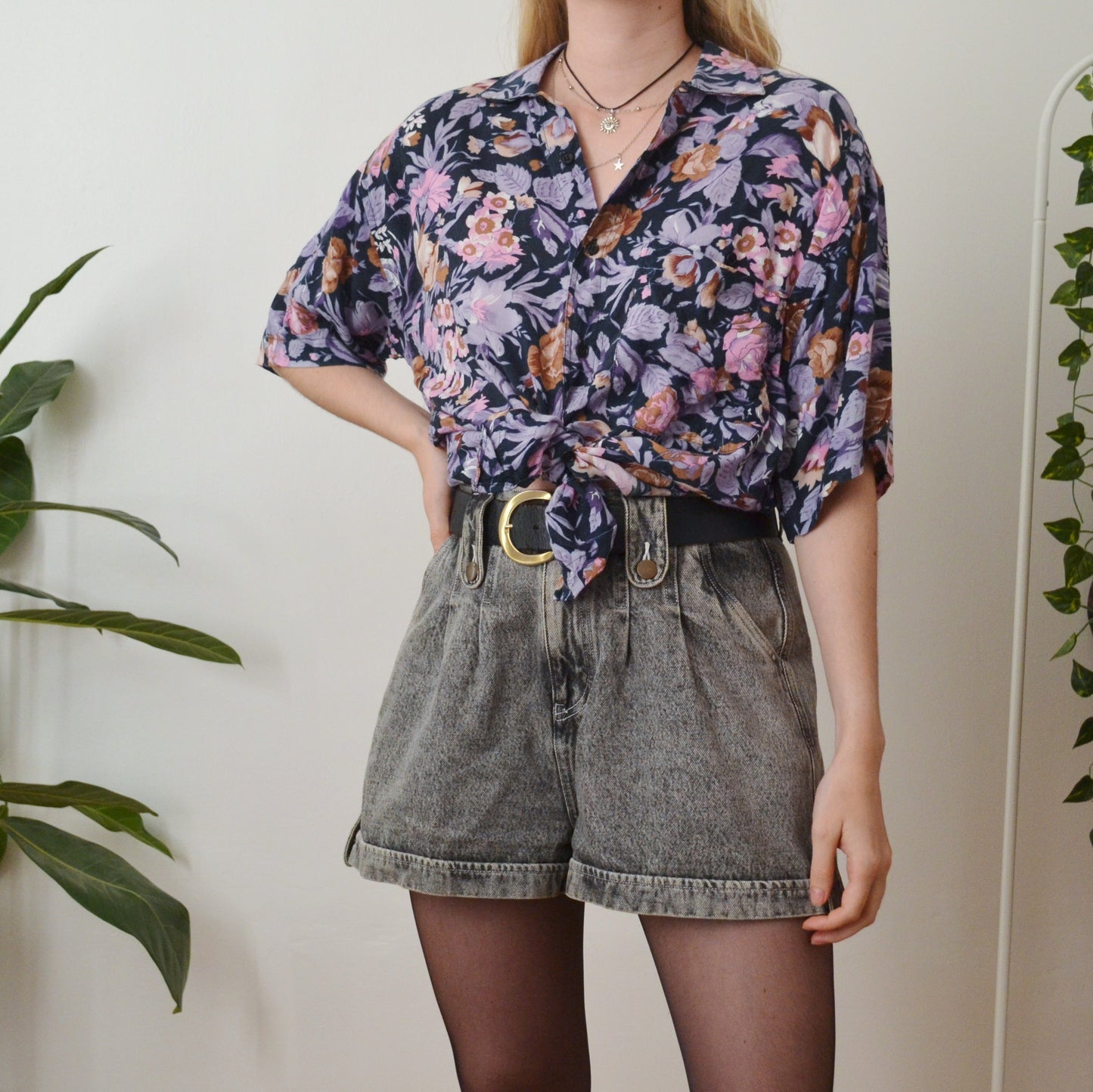 Floral shirt M
