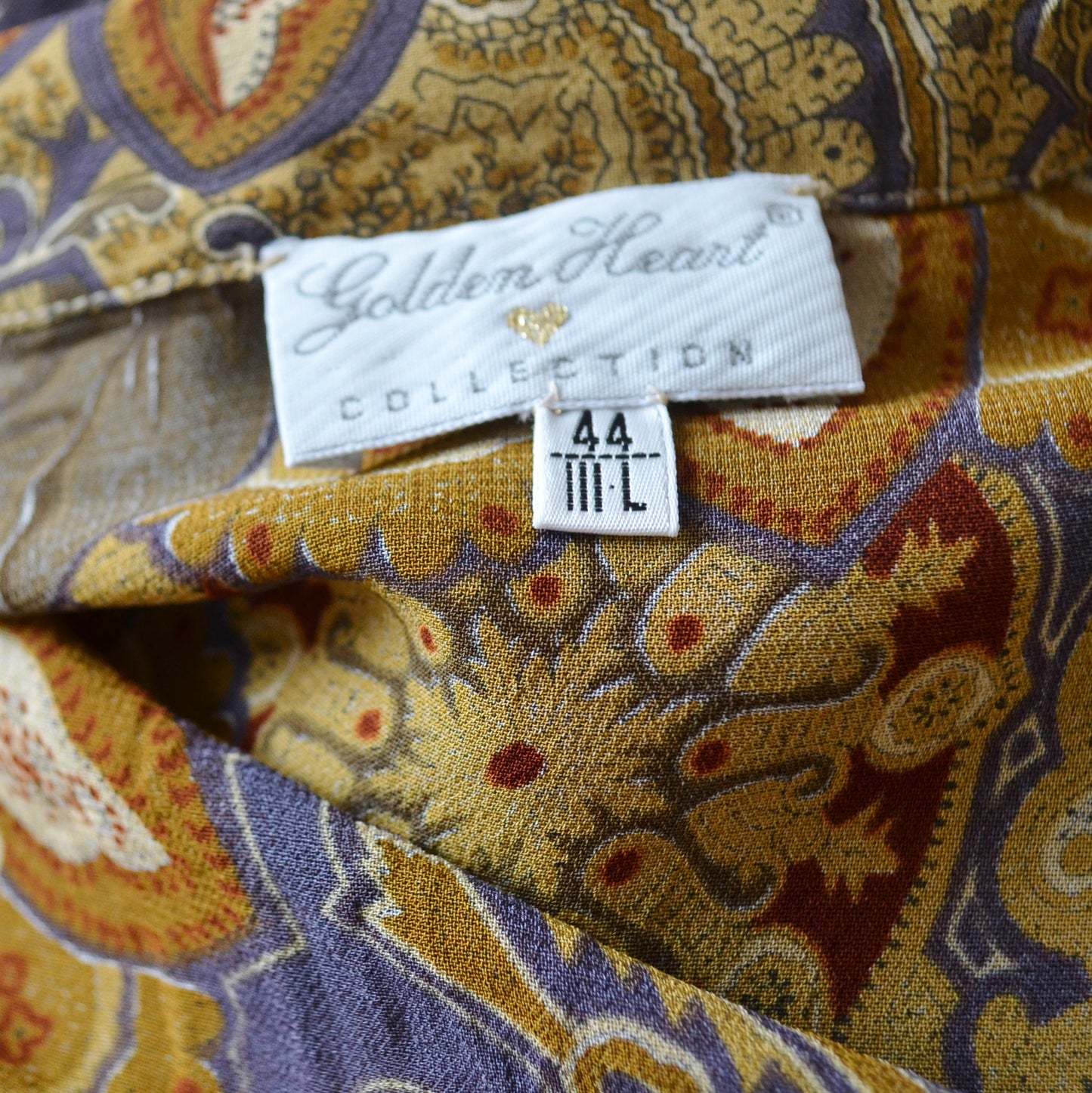 Vintage Paisley Blouse L