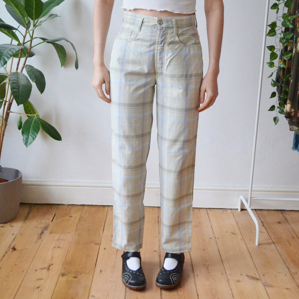 Vintage Plaid Trousers 29W