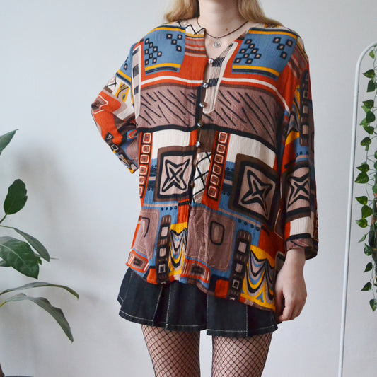 Abstract blouse L