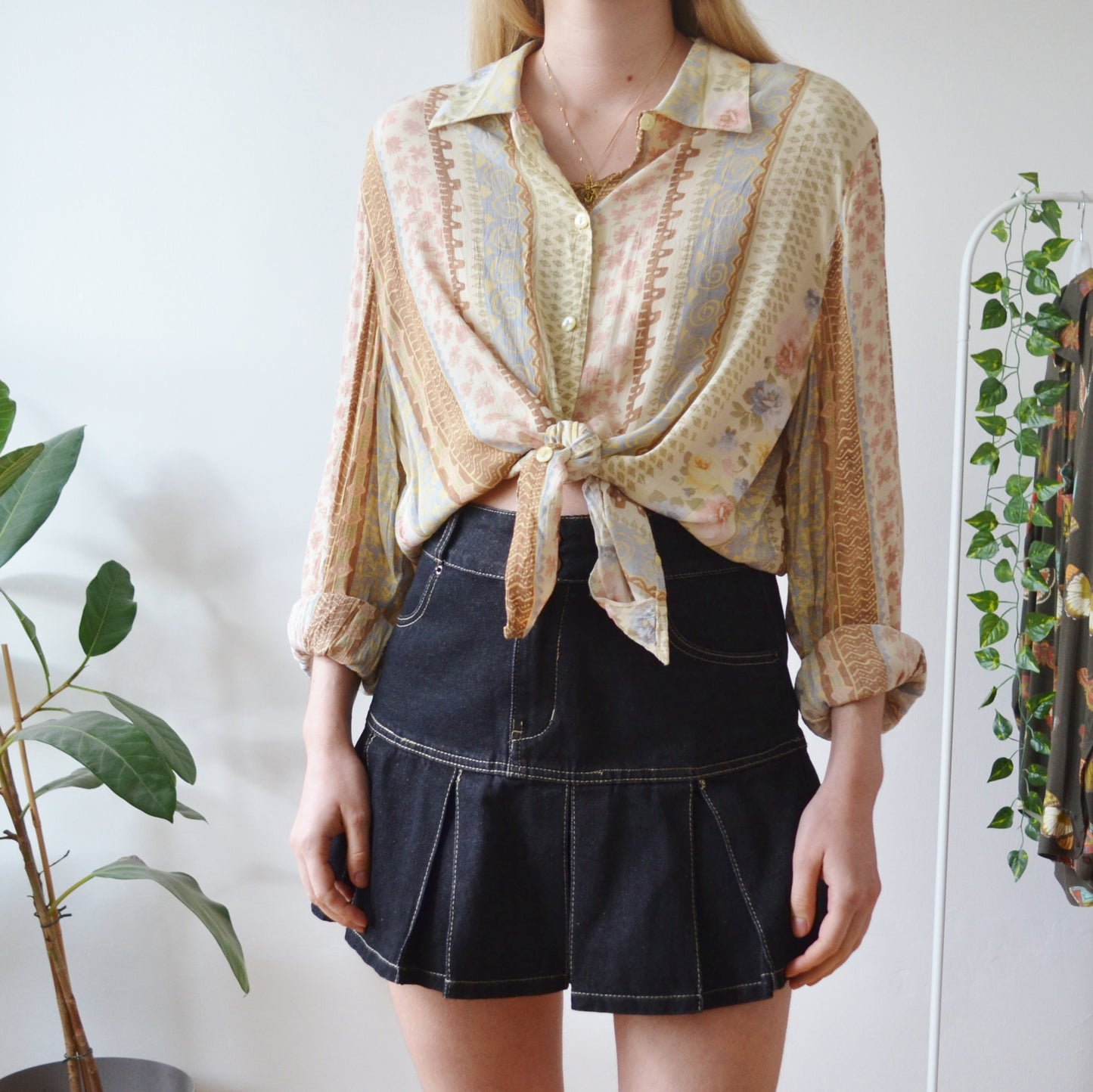 Vintage Pastel Blouse