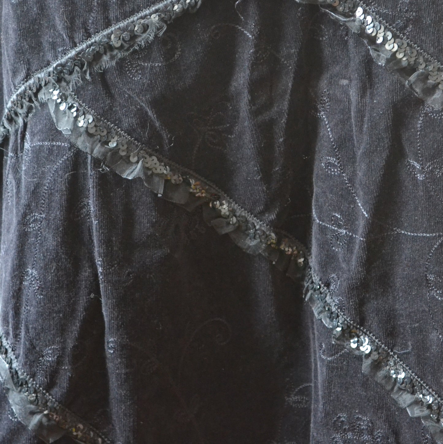 Vintage Black Maxi Skirt S