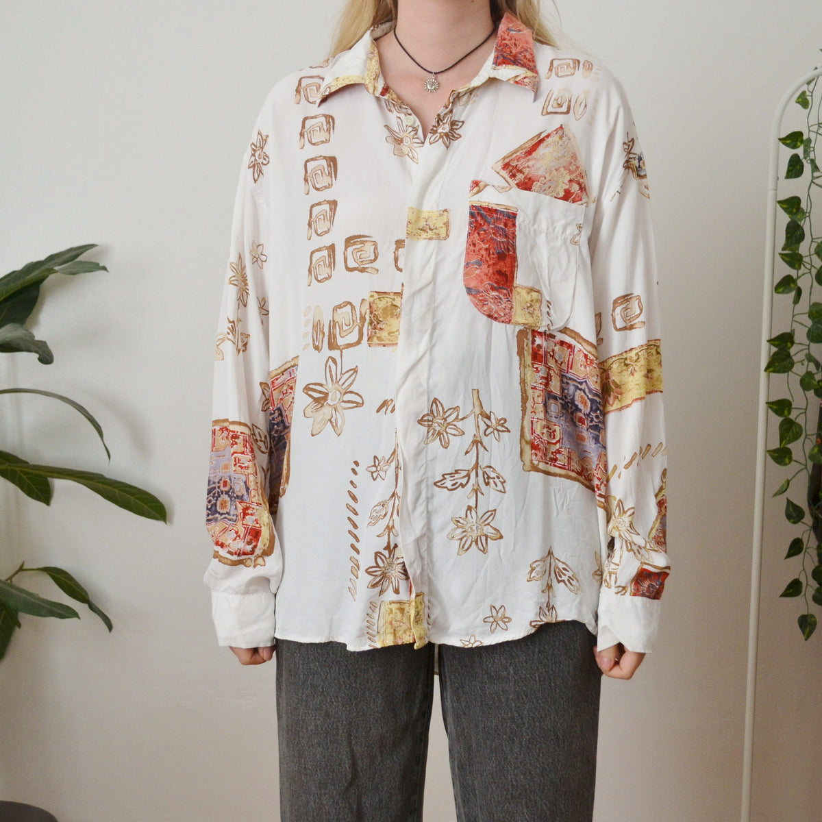 Vintage Abstract Shirt XL
