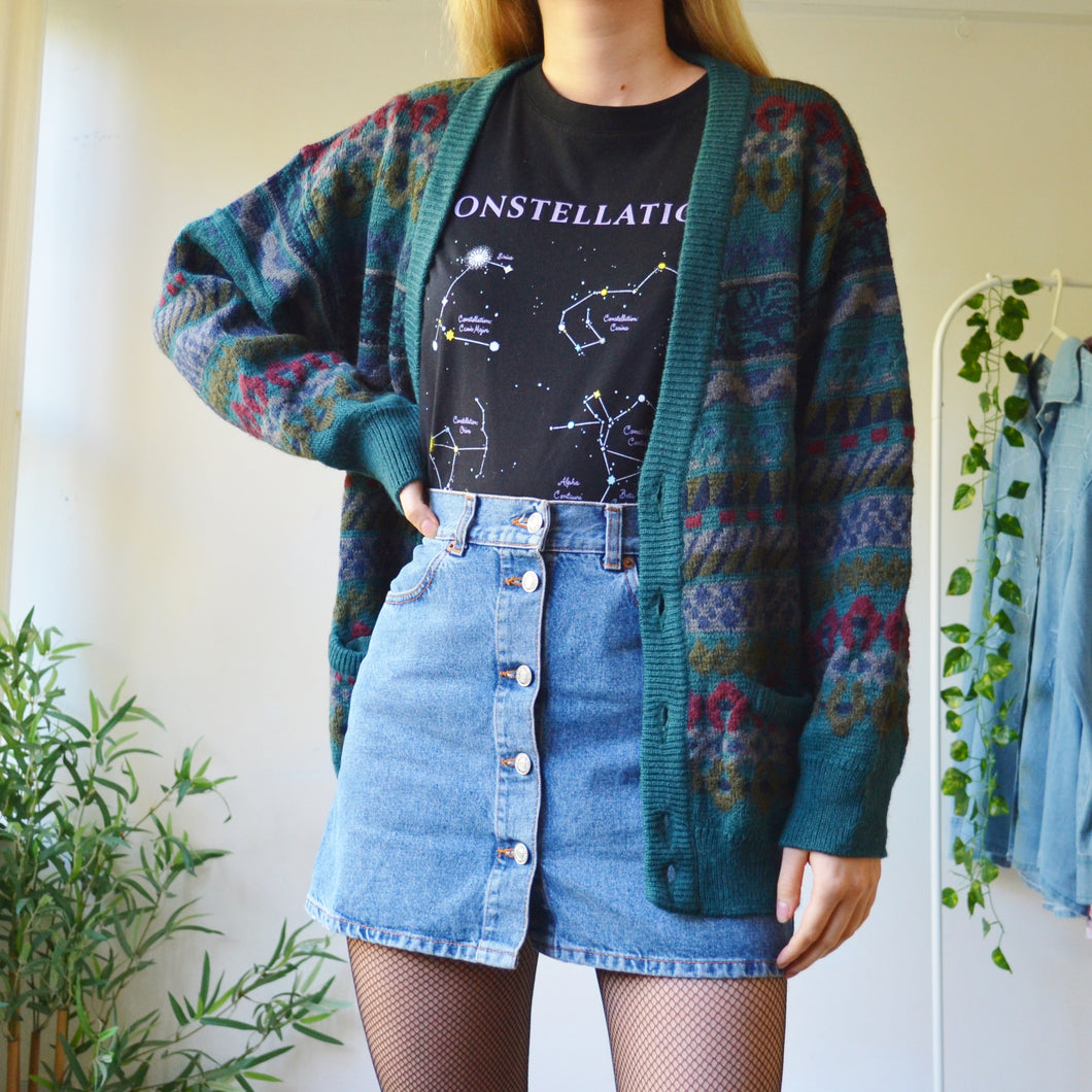 Retro cardigan XL