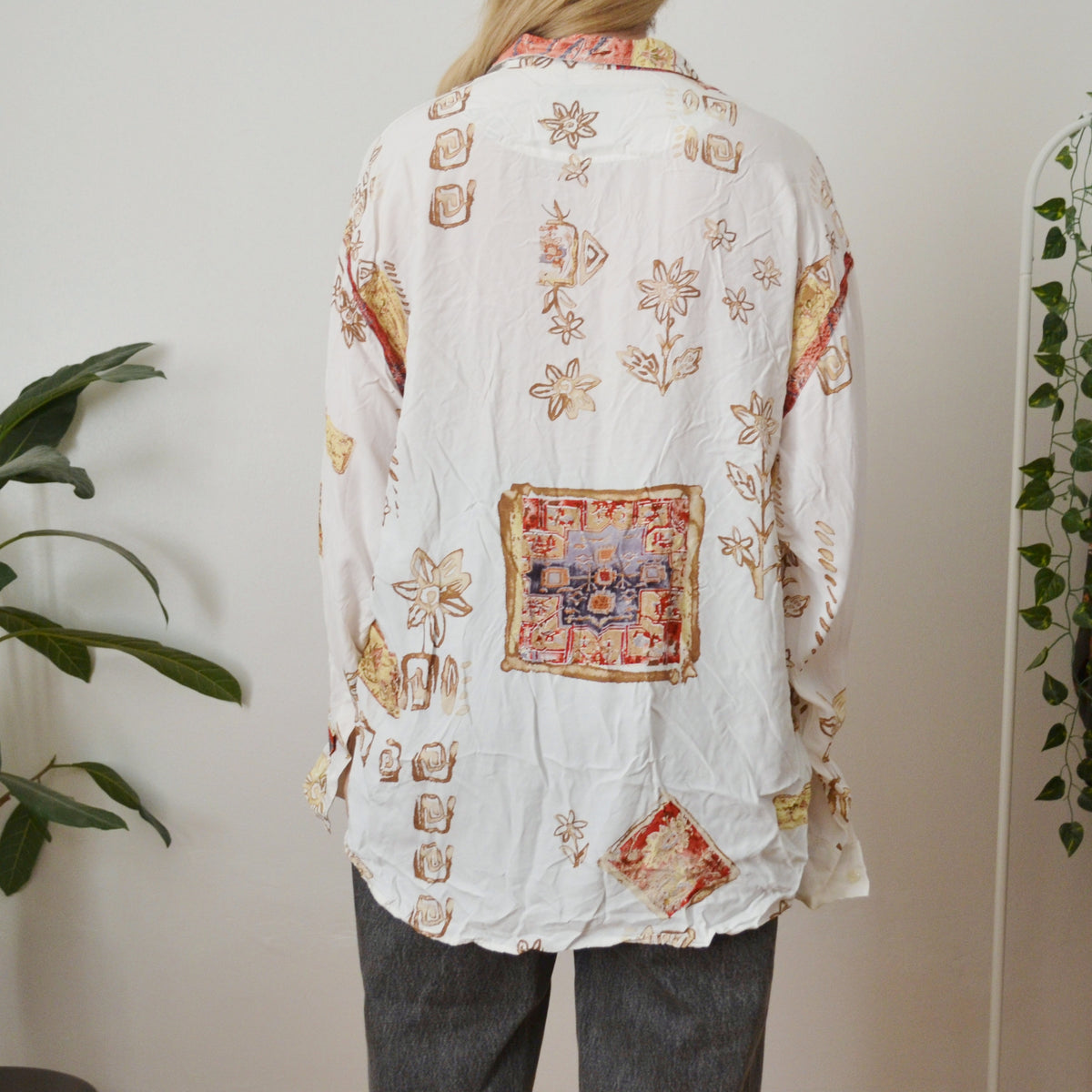 Vintage Abstract Shirt XL