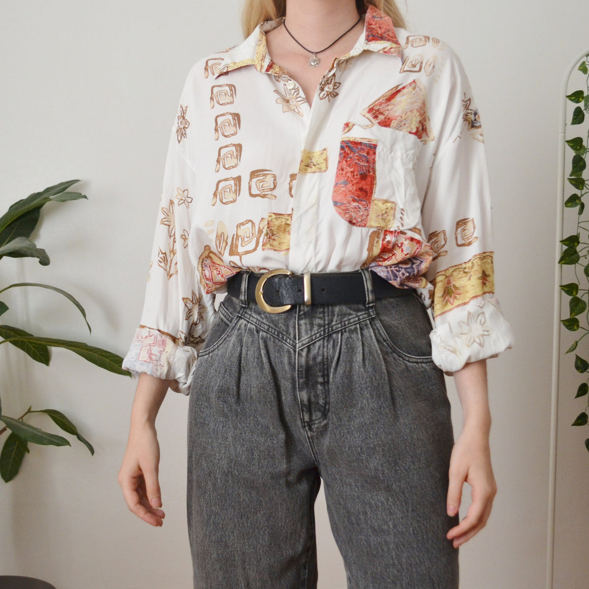 Vintage Abstract Shirt XL
