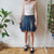 Vintage Layered Denim Skirt