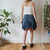 Vintage Layered Denim Skirt