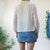Embroidered blouse M