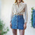 Embroidered blouse M