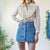 Embroidered blouse M
