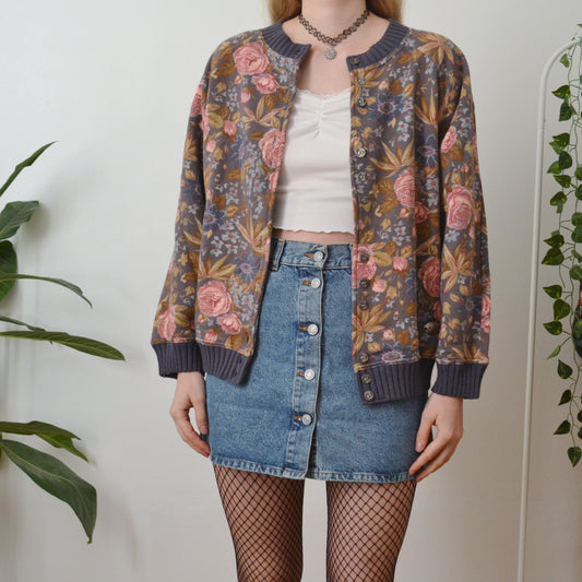 Sweatshirt cardigan M