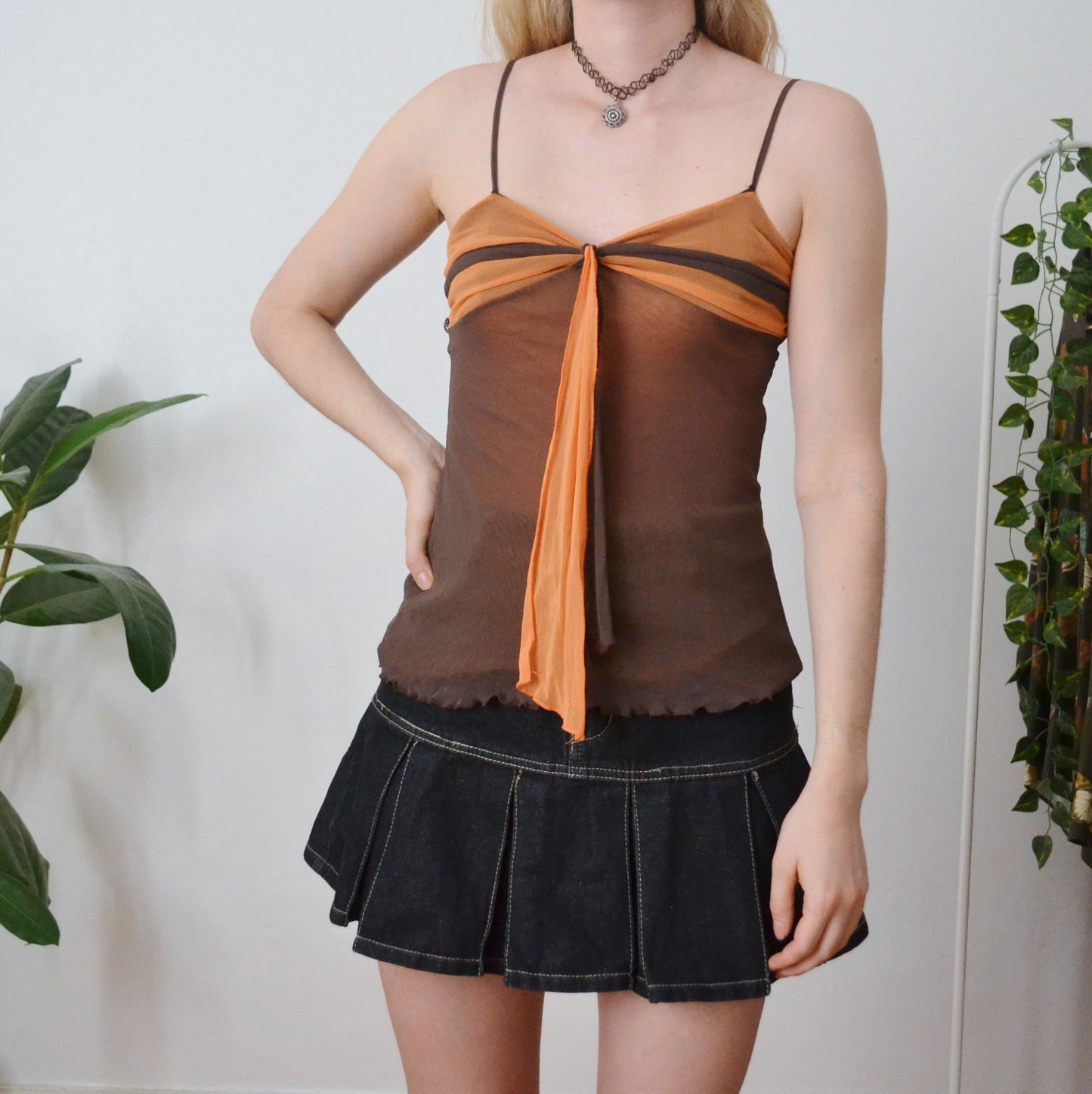 Vintage Brown Cami Top S