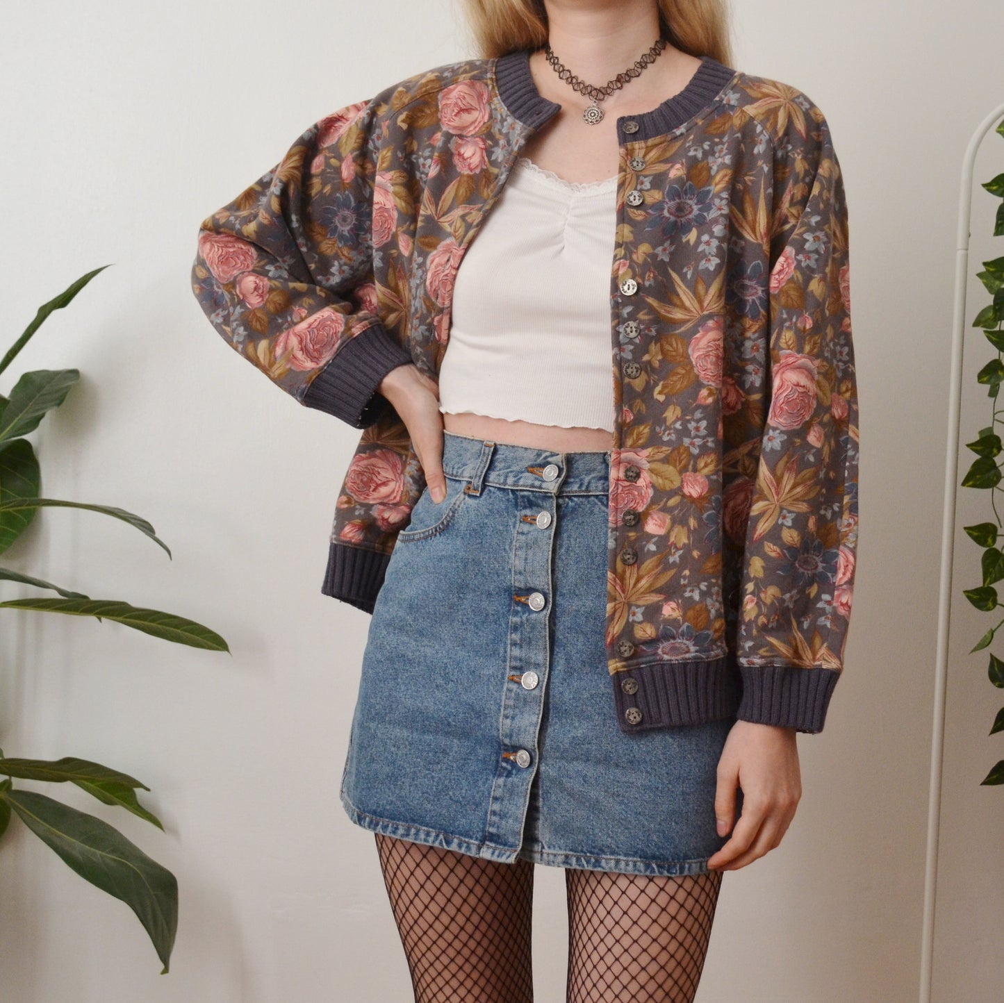 Sweatshirt cardigan M