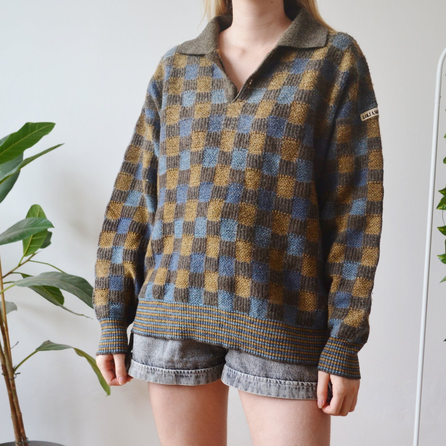Vintage Collar Jumper L