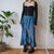 Vintage Denim Maxi Skirt S