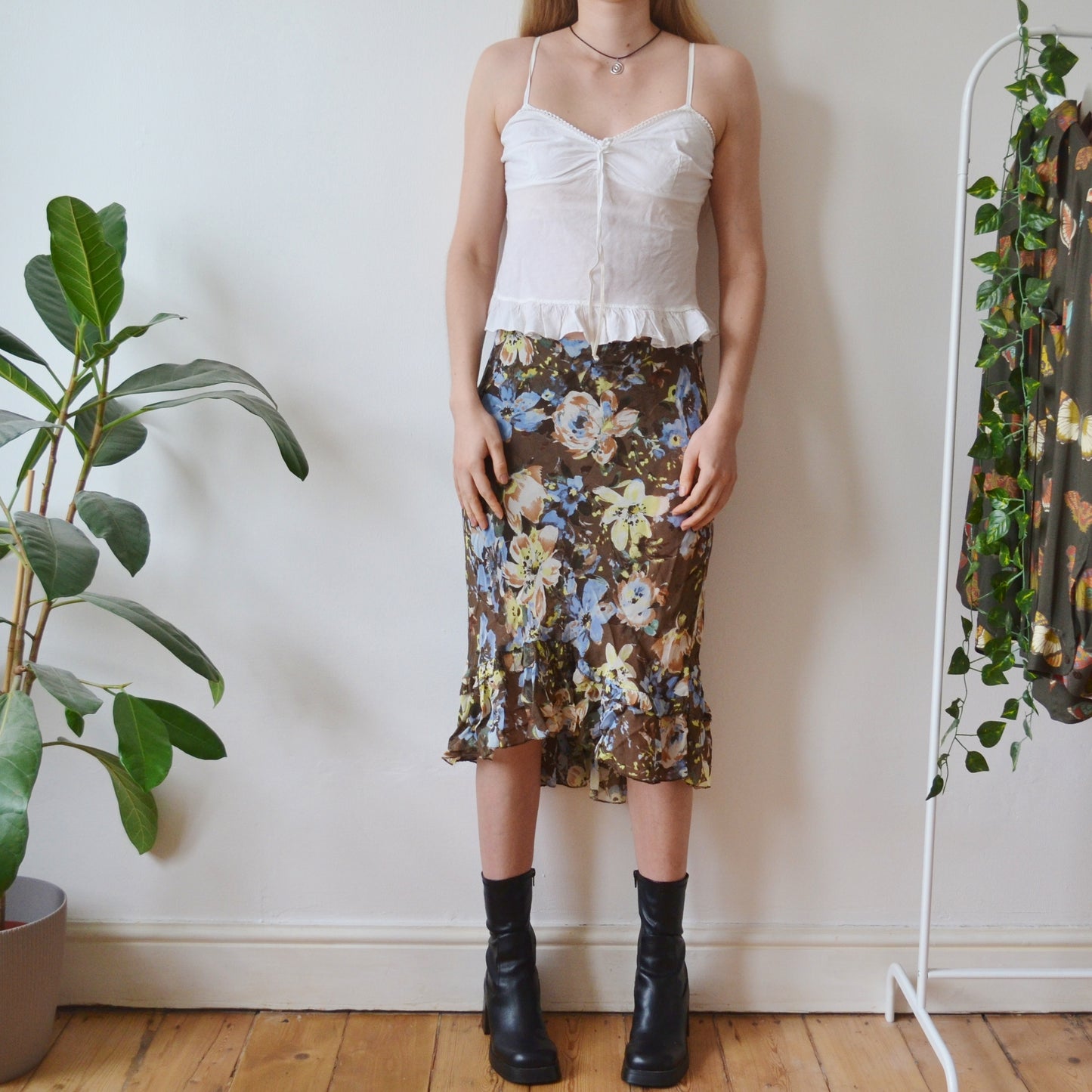 Floral skirt M
