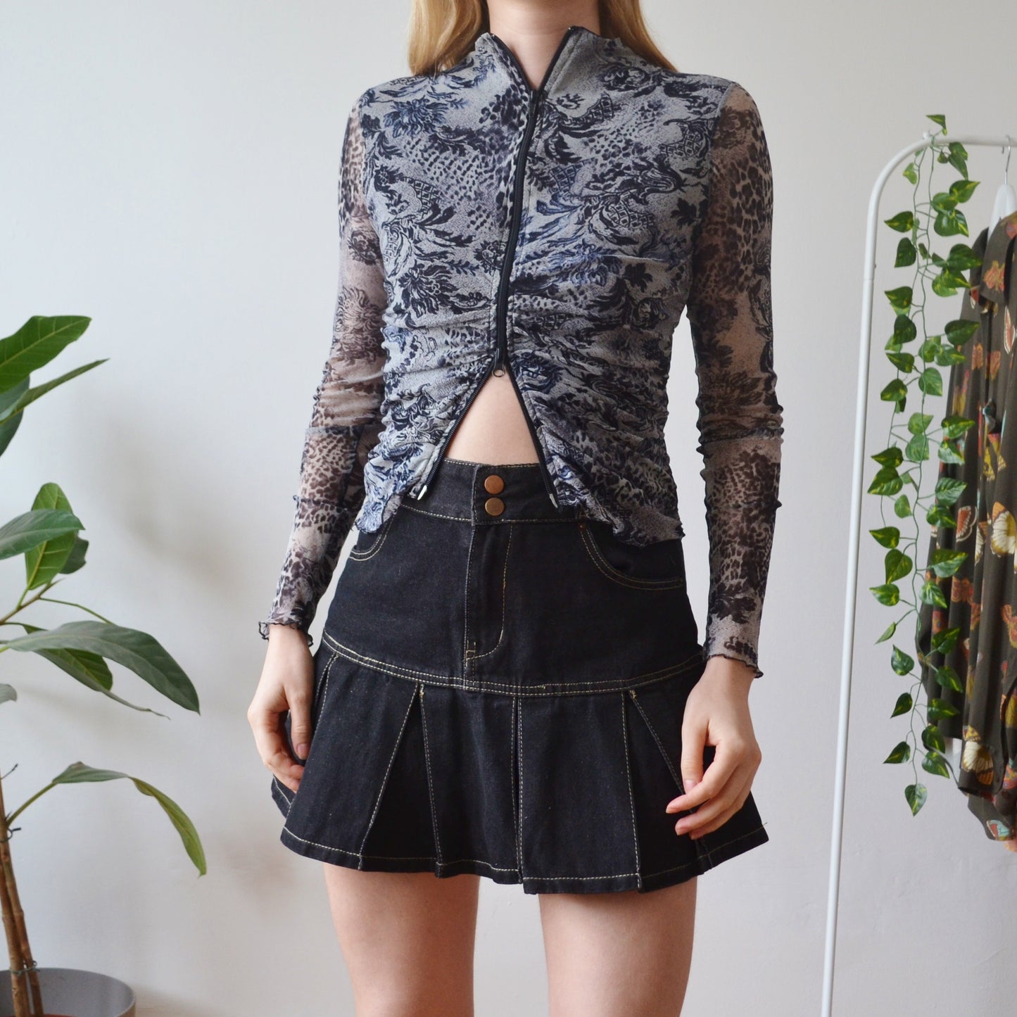 Vintage Zip Up Top S