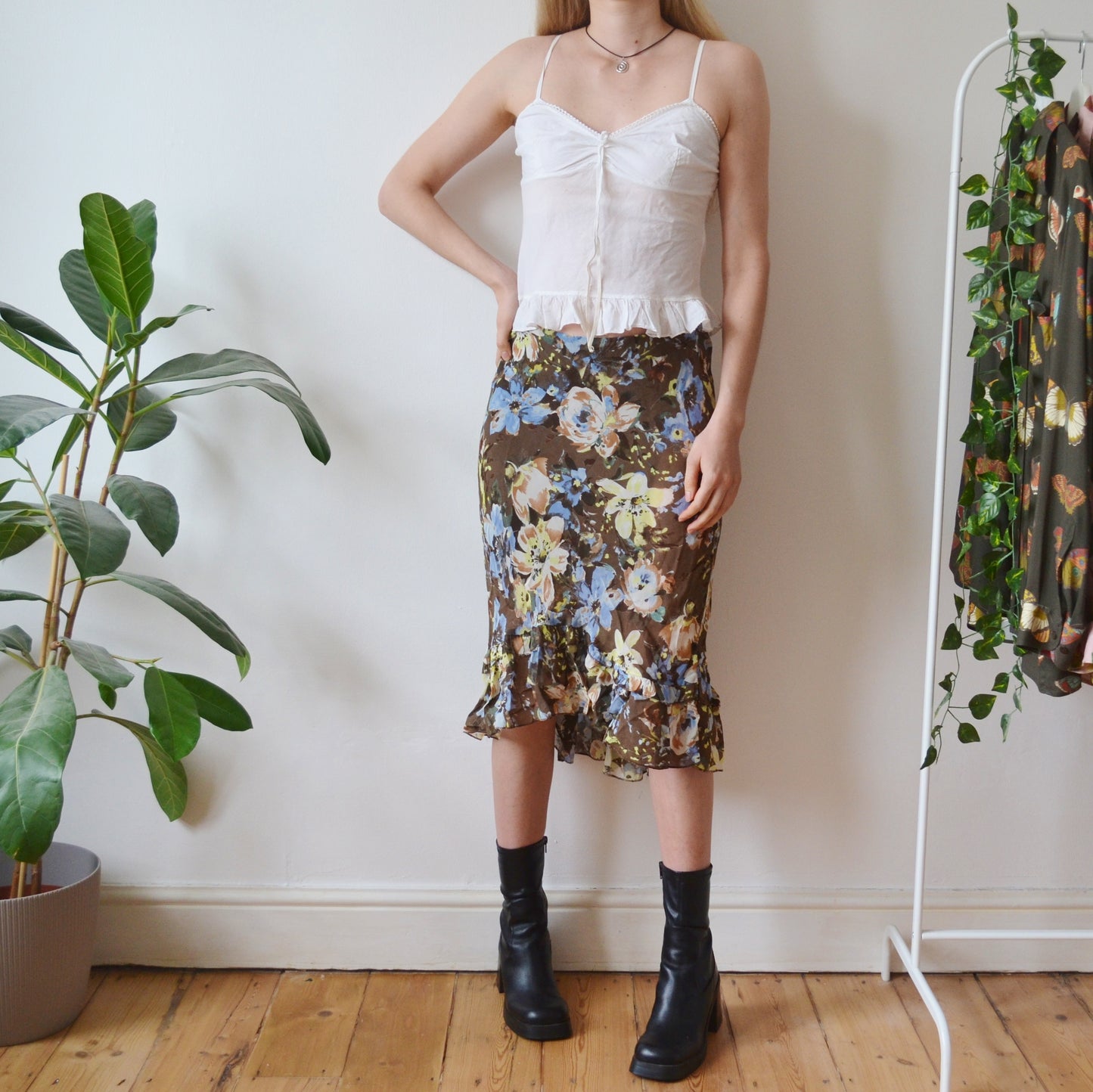 Floral skirt M