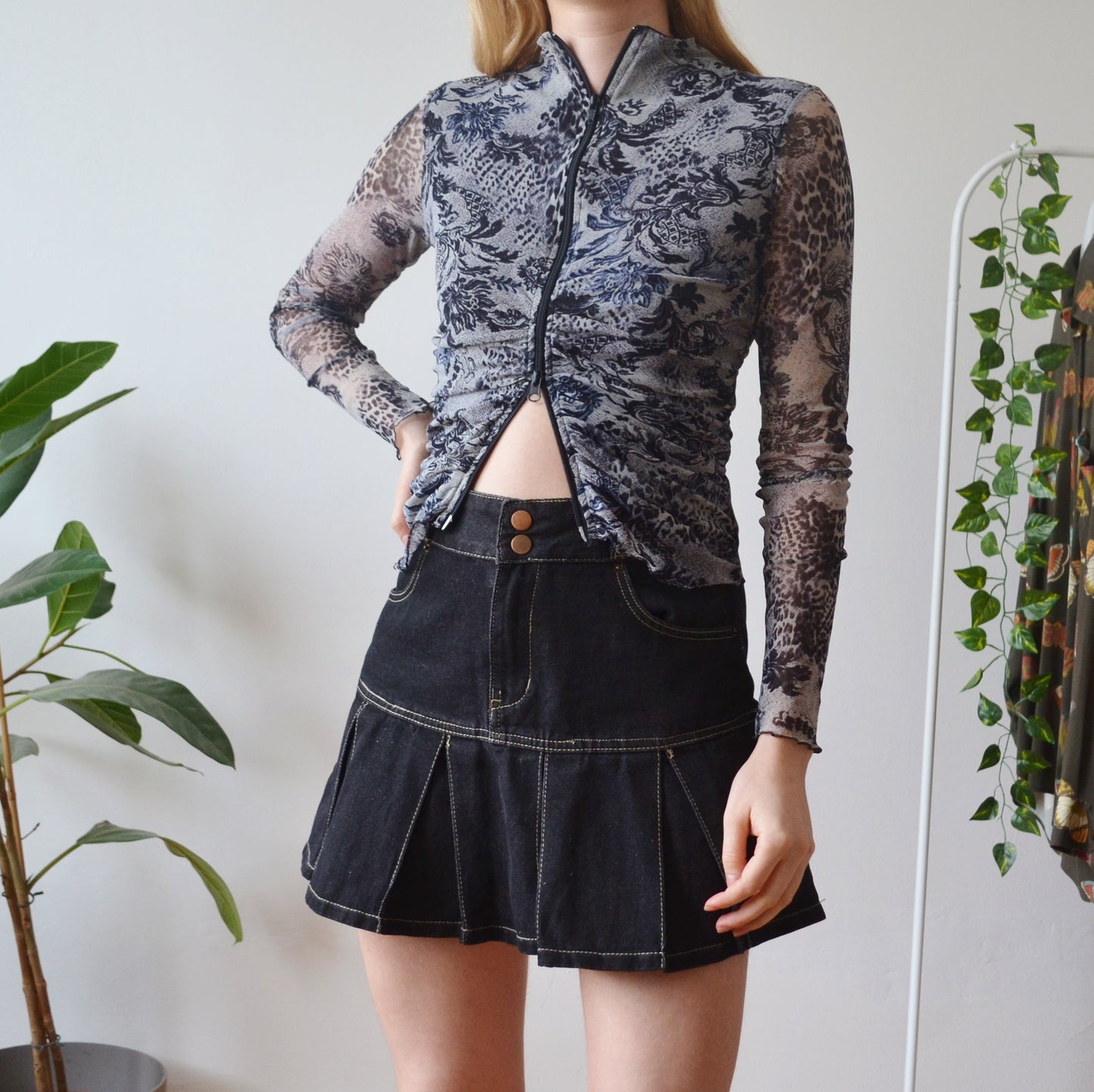 Vintage Zip Up Top S