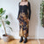 Vintage Brown Floral Maxi Skirt XL