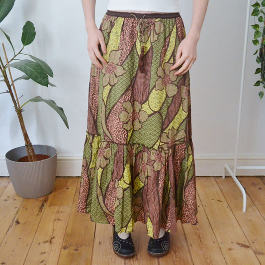 Vintage Patchwork Skirt M