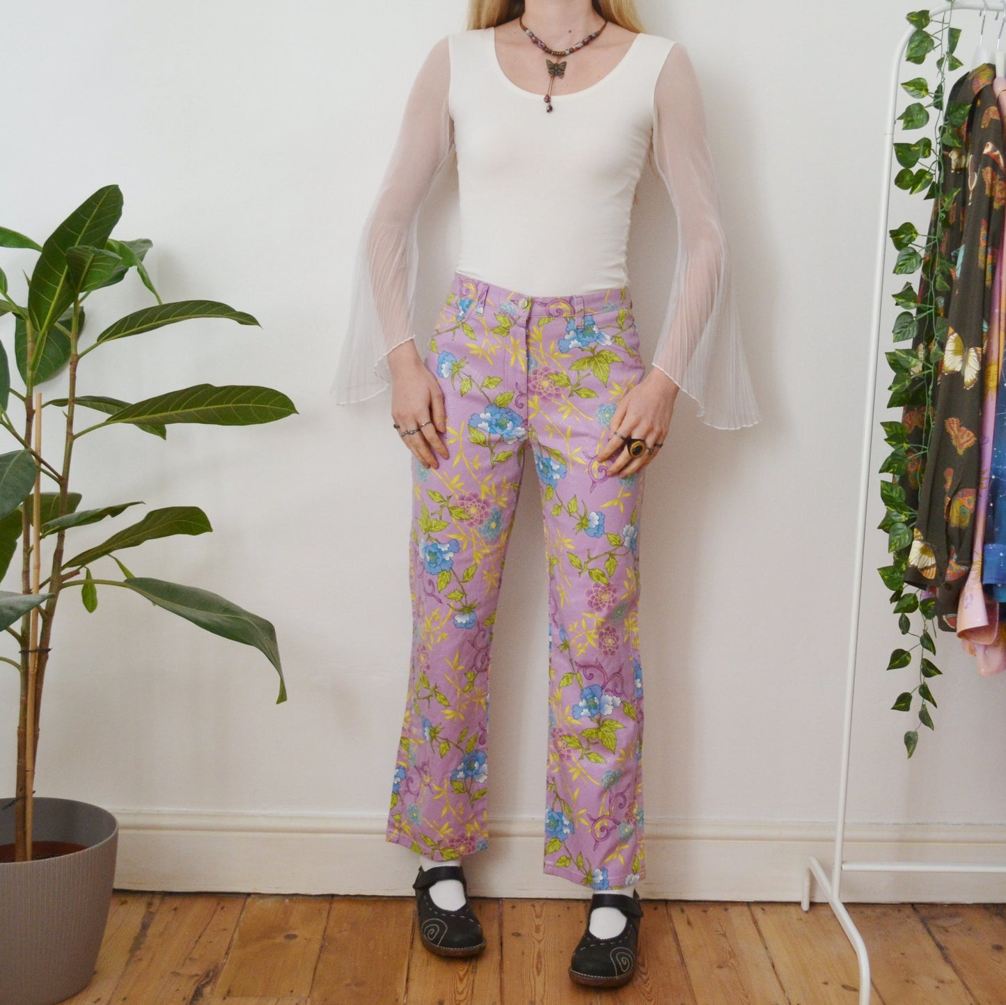 Floral trousers uk 10