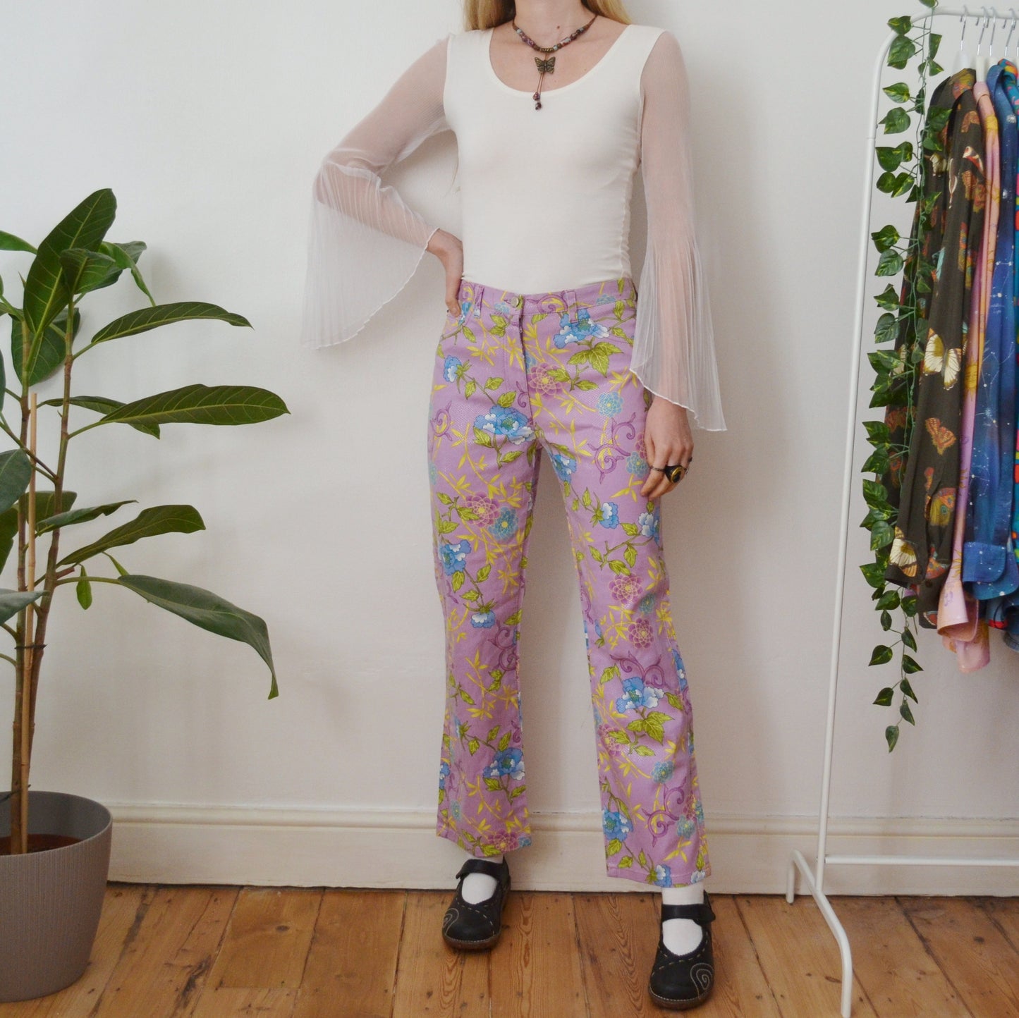 Floral trousers uk 10