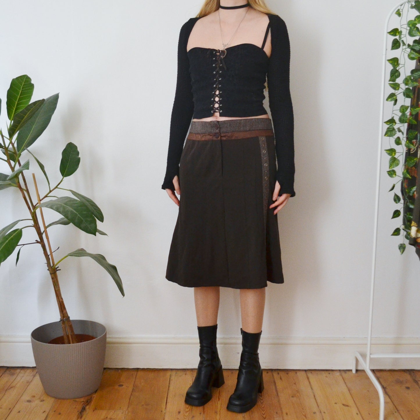Vintage Brown Skirt L