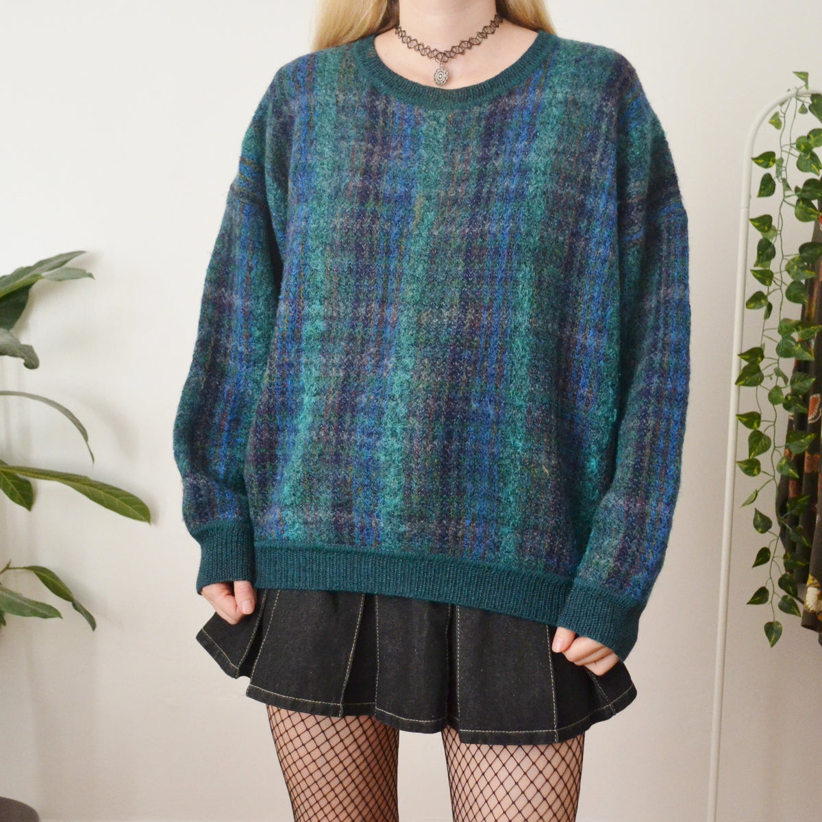 Vintage Turquoise Jumper L